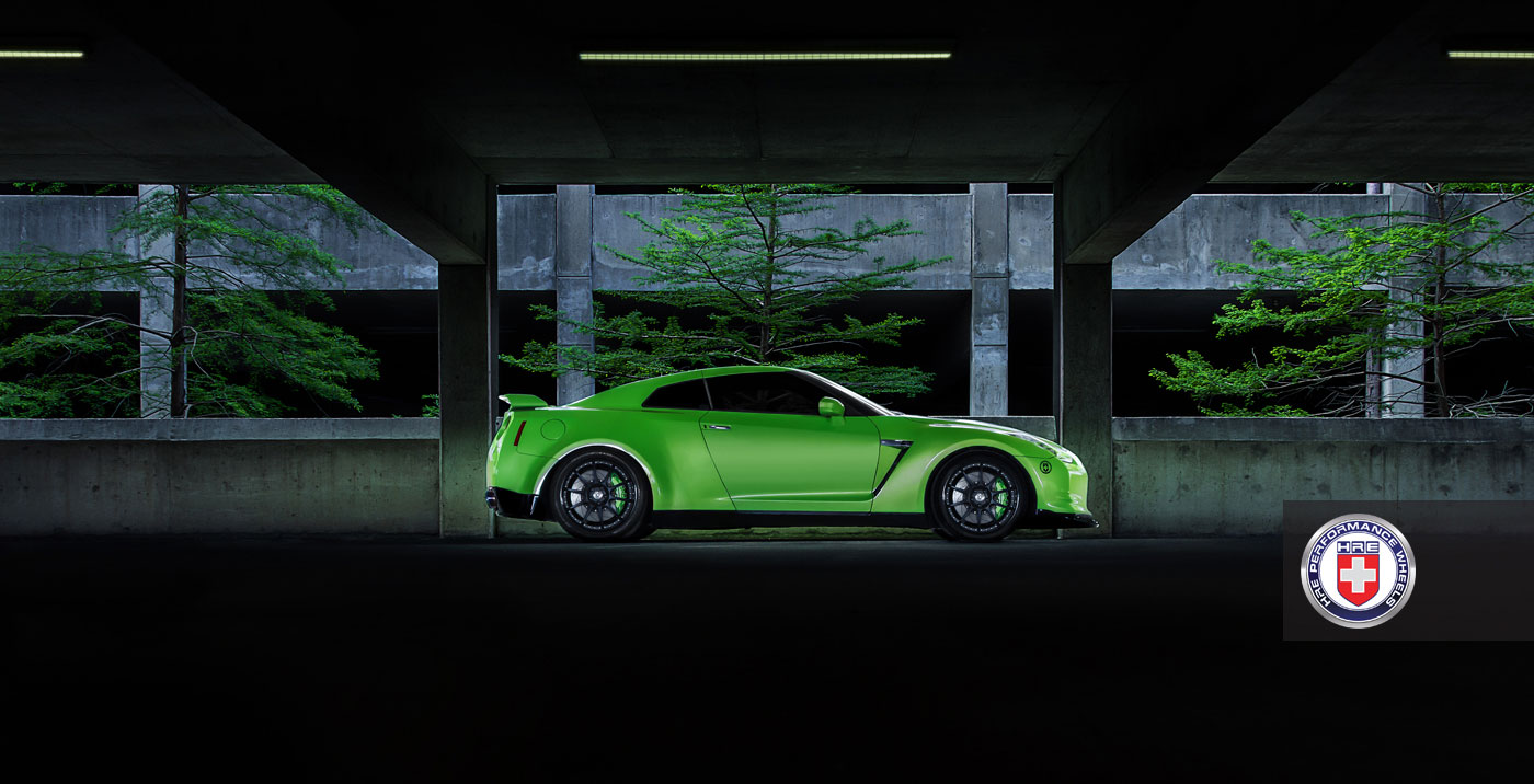 Nissan GT-R jako Green Hulk 7