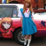 Japonské taxiky s polepy ve stylu anime