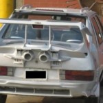 Vyšperkovaný starý VW Passat (tuzing)