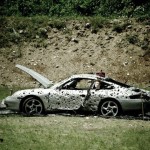 Rozstřílené Porsche 911