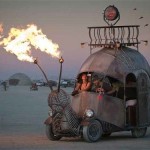 Burning Man a jeho fantastické vozy